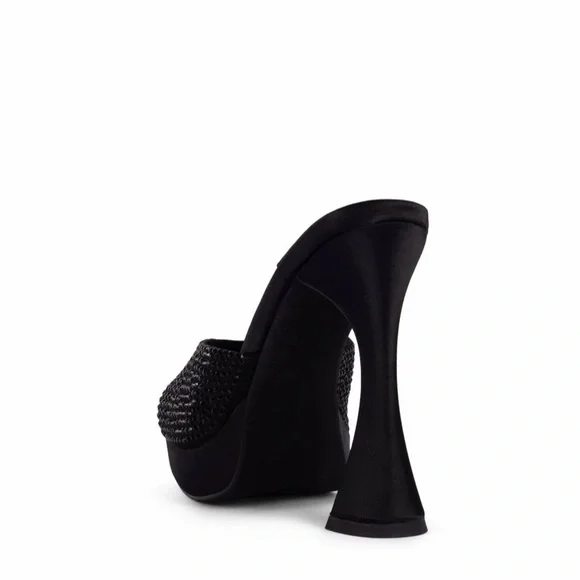 Jeffrey Campbell Hollywood Rhinestone Platform Sandals Size 7 - Picture 7 of 13